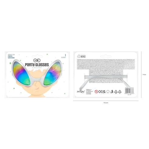 Party očala UFO srebrna