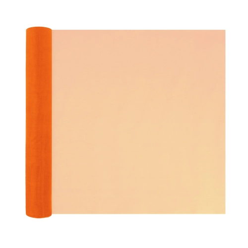Party organza dekorativna oranžna 36x900 cm