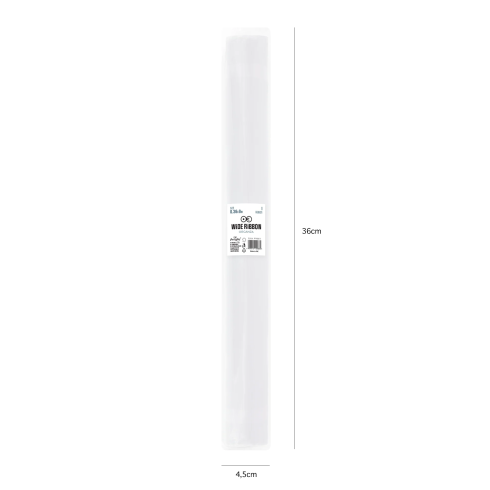 Party organza hladká na výzdobu biela 36x900 cm