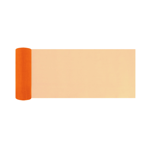 Party organza hladká pomarančová 16x900 cm dekorácia