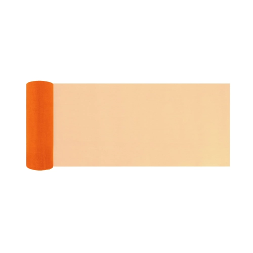 Party organza gladka oranžna 16x900 cm dekoracija