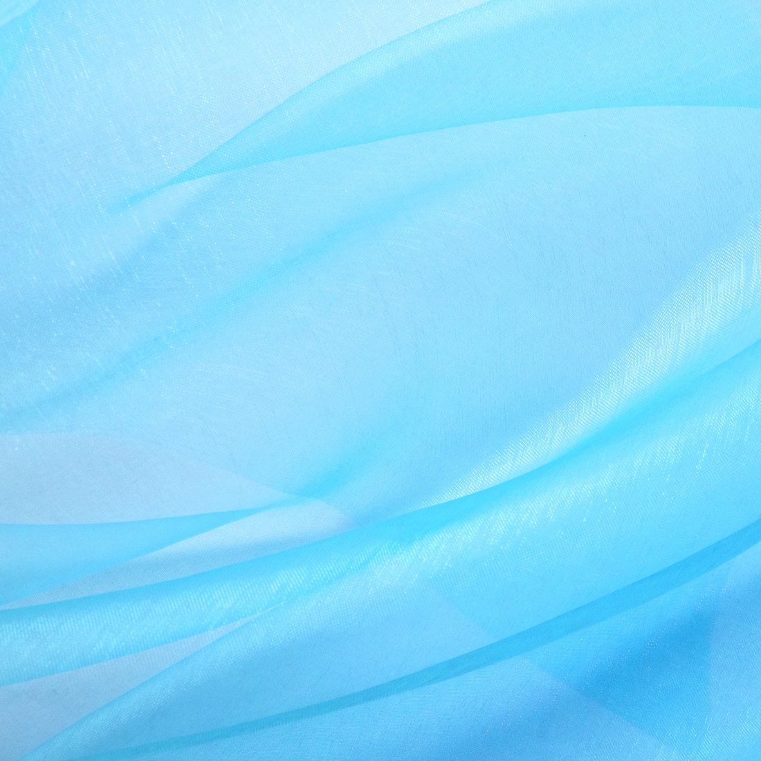 Party organza sima világoskék 16x900 cm dekoráció