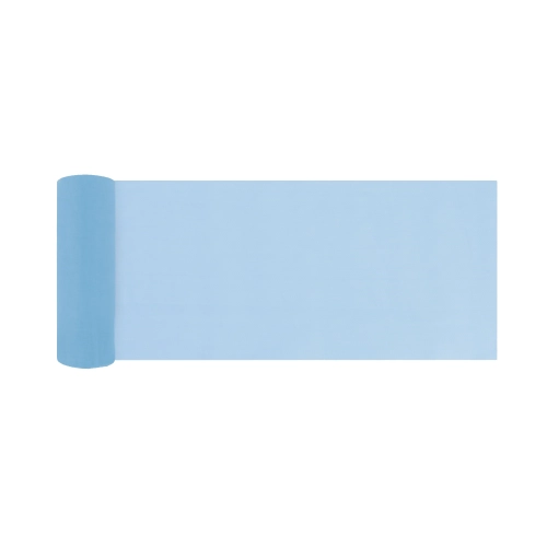 Party organza gladka svetlo modra 16x900 cm dekoracija