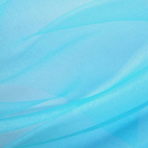 Party organza hladká tyrkysová 36x900 cm