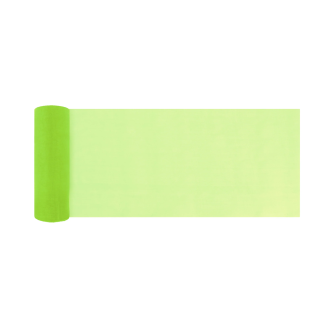 Party organza hladká zelená 16x900 cm dekorácia