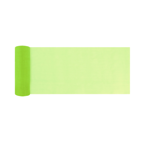 Party organza hladká zelená 16x900 cm dekorácia