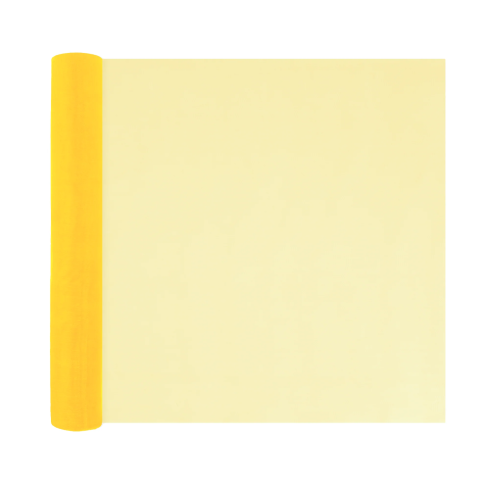 Party organza hladká žltá 36x900 cm dekorácia