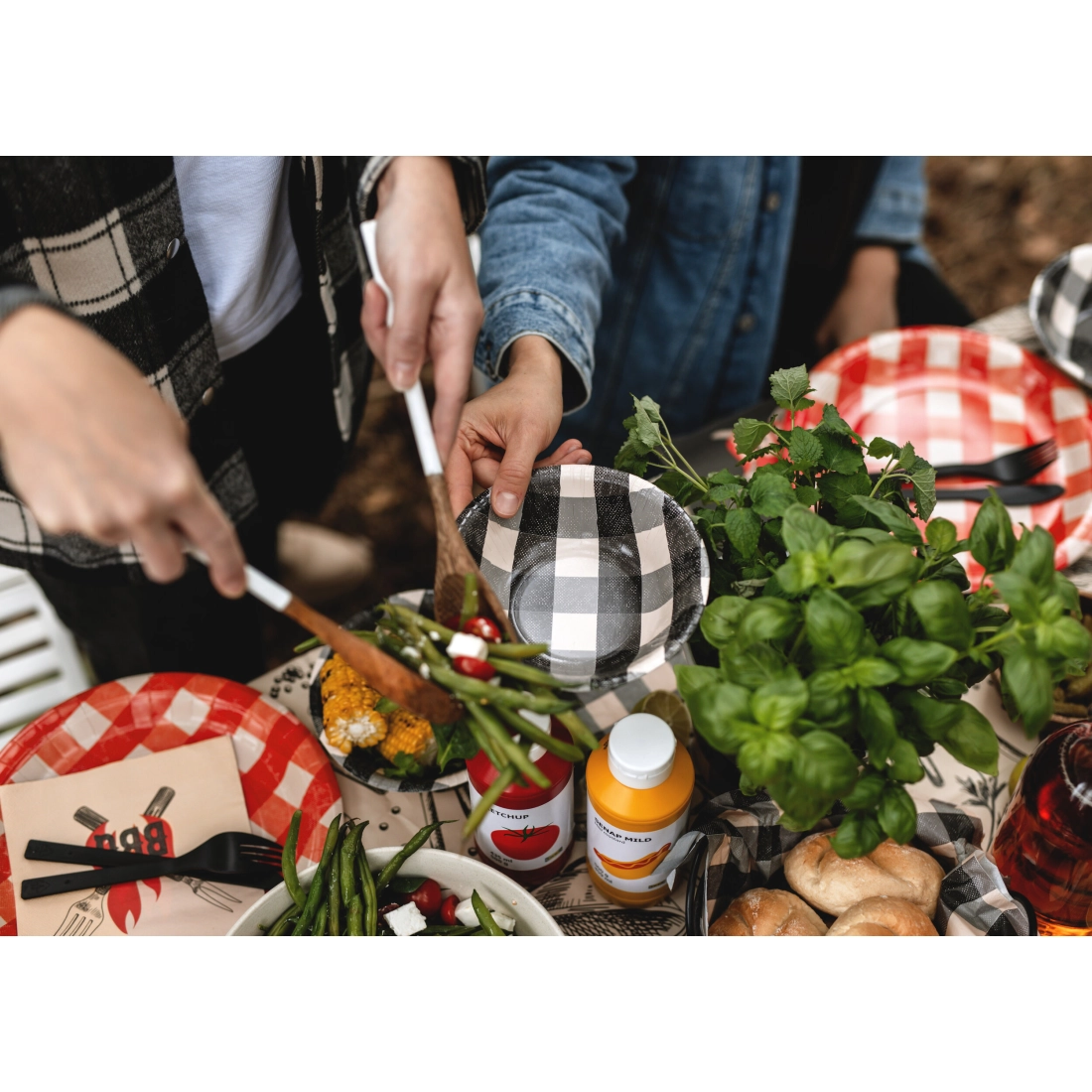 Party papirnate skodelice karo mix, 6 kos