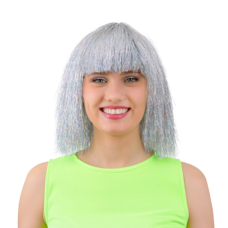 Party parochňa krátke strieborné vlasy univerzálna