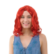 Party lasulja srednje dolgi kodrasti rdeči lasje