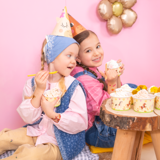 Party lončki za sladoled s konjički – 6 kos