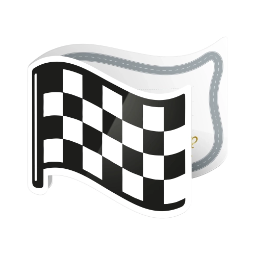 Race On zászlós party meghívók, 6 db