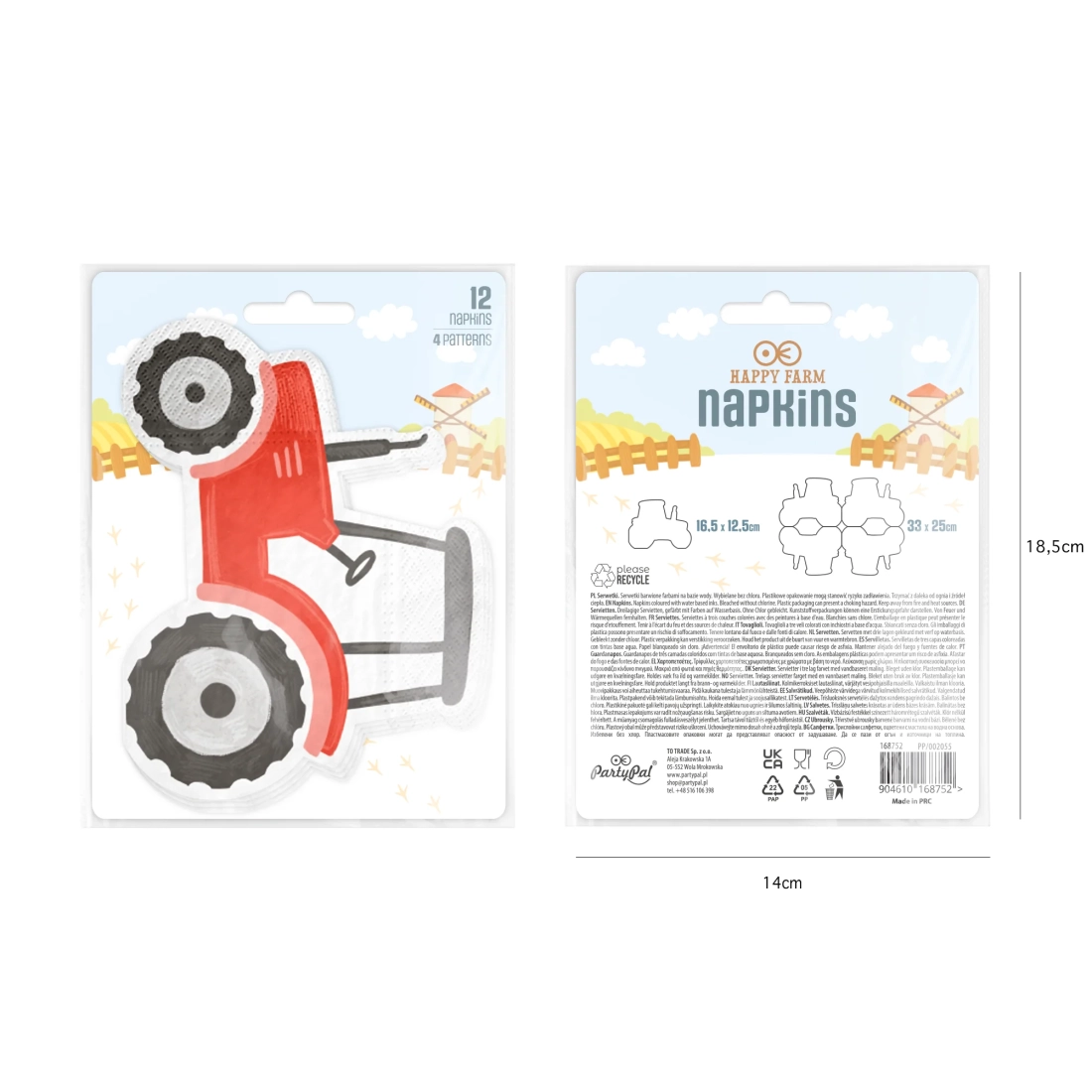 Party prtički farma, 12 kos