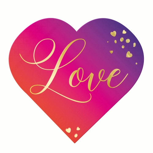 Șervețele de petrecere Love cu motiv inimă, 10 buc.