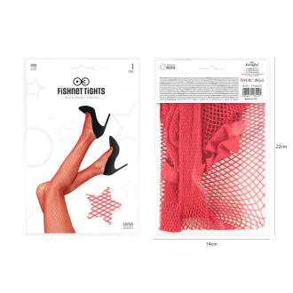 Party sieťované pančuchy červené cabaret univerzálna veľkosť