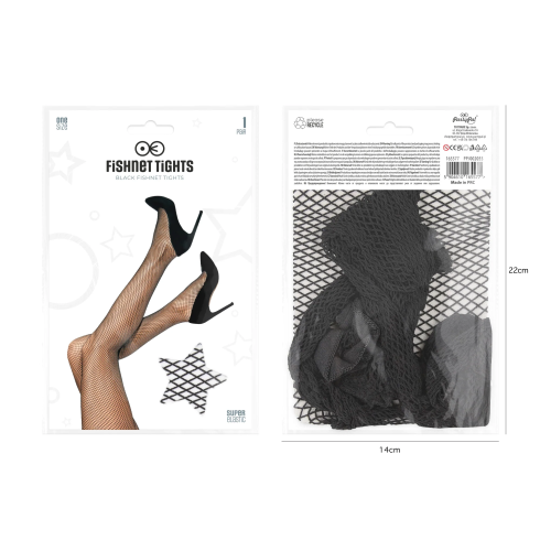 Party mrežaste samostoječe nogavice kabaretke črne