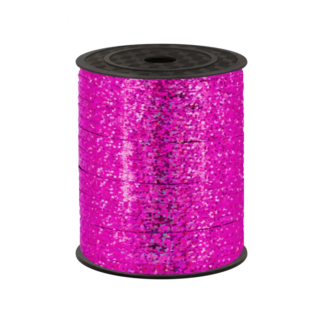 Holografická party stuha tmavě růžová