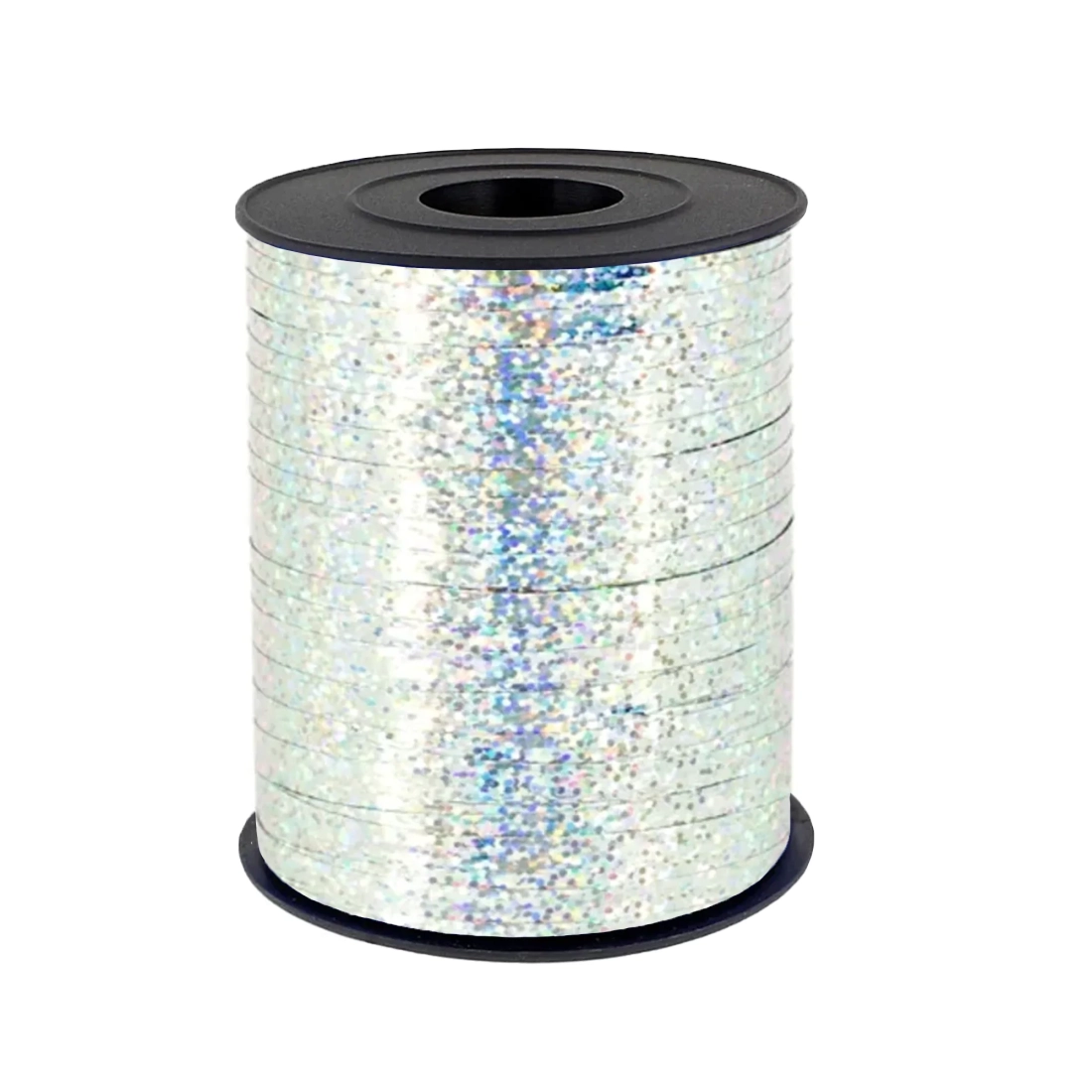 Party stuha plastová holografická strieborná 225 m