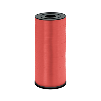 Világospiros műanyag party szalag, 92 m