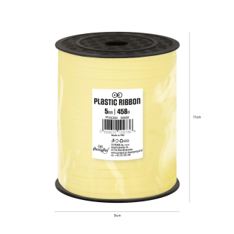 Party stuha plastová žltá pastelová