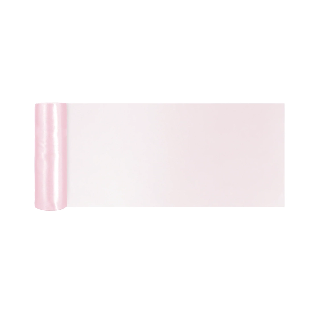 Panglică de petrecere satinată roz deschis 16x900 cm