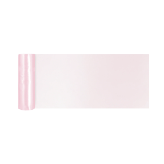 Party stuha saténová svetloružová 16x900 cm