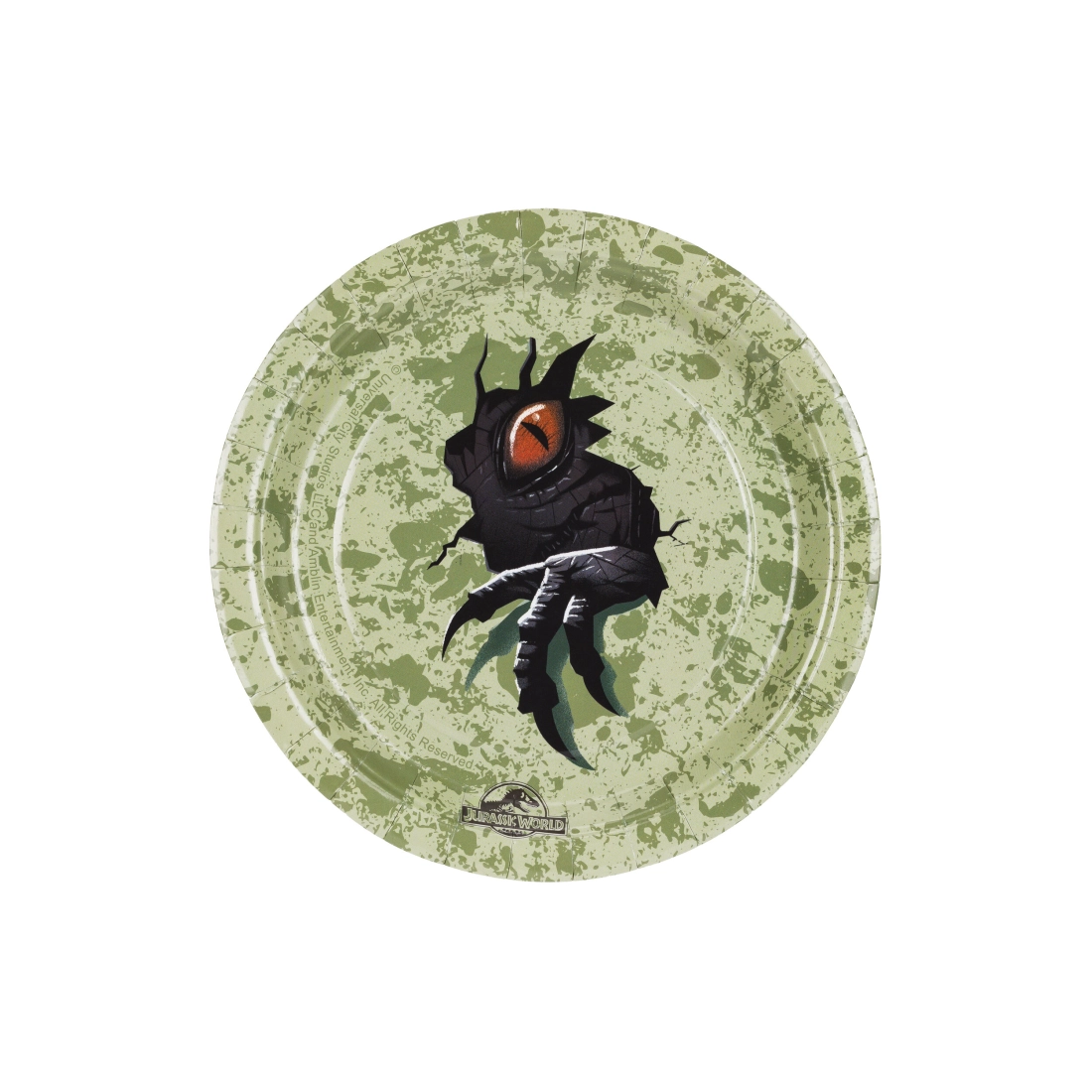 Jurassic World partytányérok, vegyes színekben, 6 db