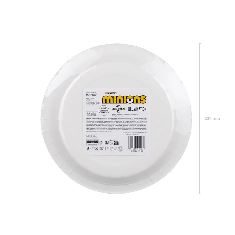 Papirnati party krožniki Minions Yay Party, 6 kosov