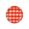 Papirnati party krožniki karo vzorec mix 27 cm, 6 kos