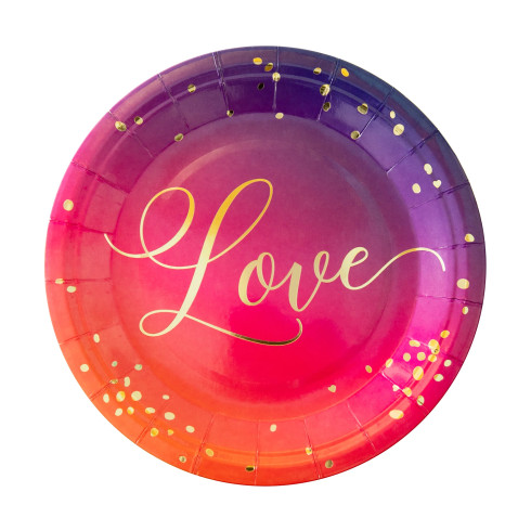 Party tanieriky papierové Love 6 ks