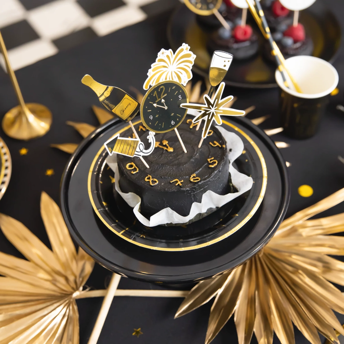 Party zápichy Happy New Year 6 ks