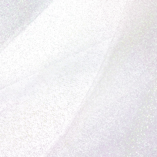 Decorațiune party din tul brocart opalescent alb 15x900 cm