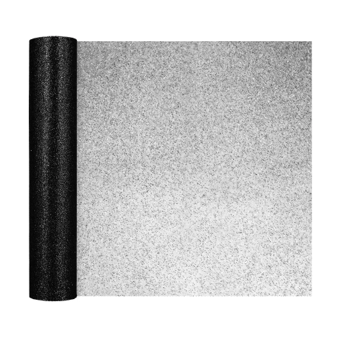 Decorațiune party din tul negru cu sclipici 30x900 cm