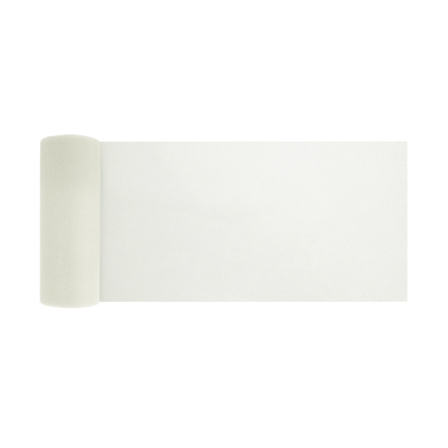 Party tylová dekorácia ecru 15x900 cm