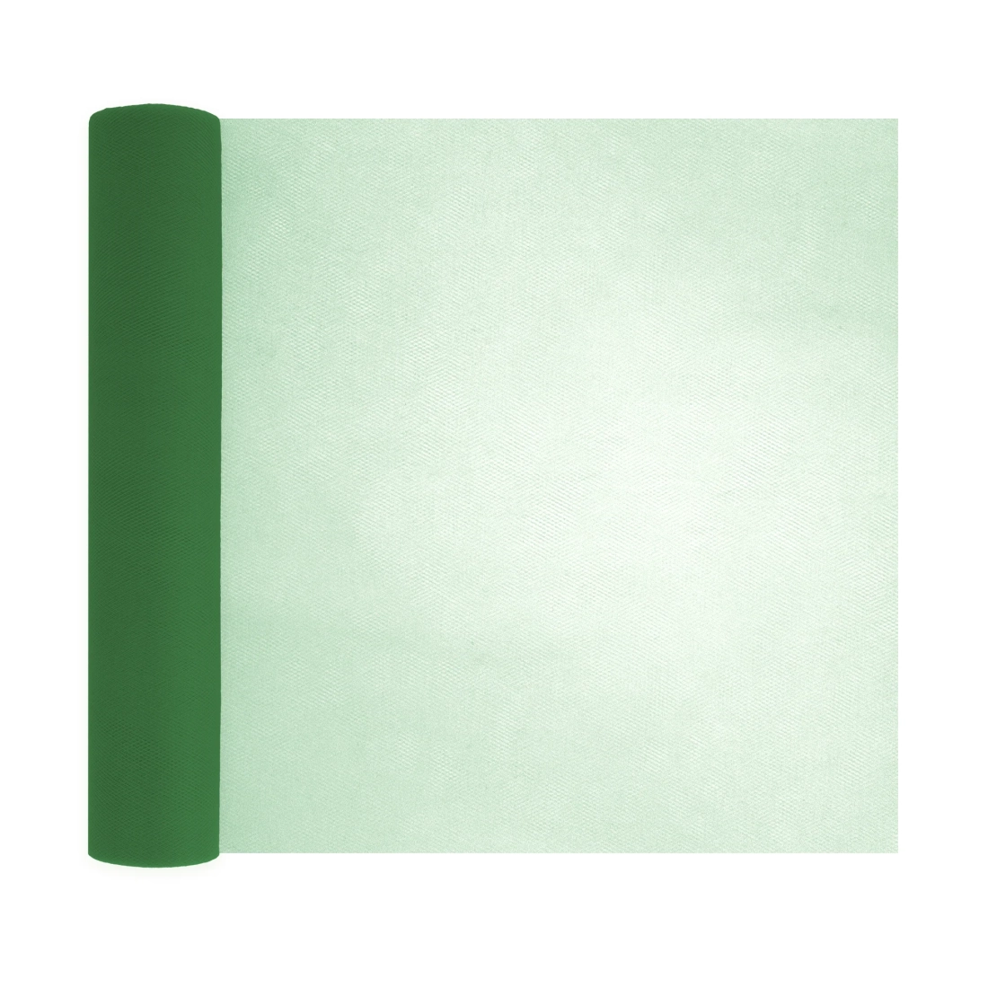 Party sima tüll dekoráció 30x900 cm, palackzöld