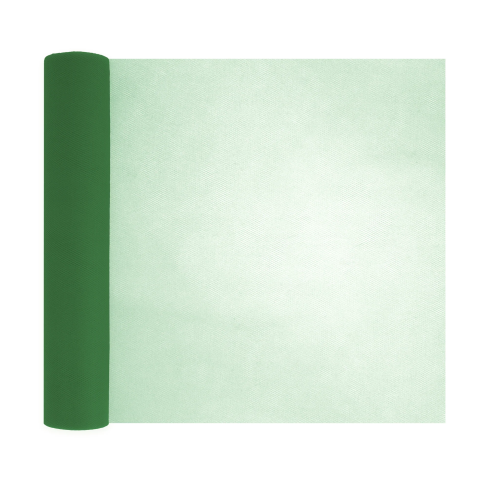Party tylová dekorácia hladká 30x900 cm fľaškovo zelená