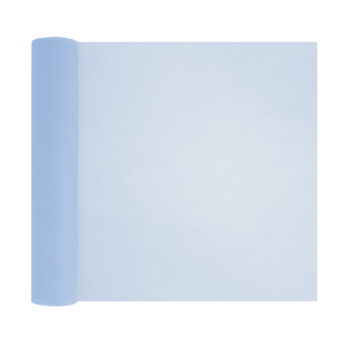 Party tylová dekorácia hladká modrá 30x900 cm