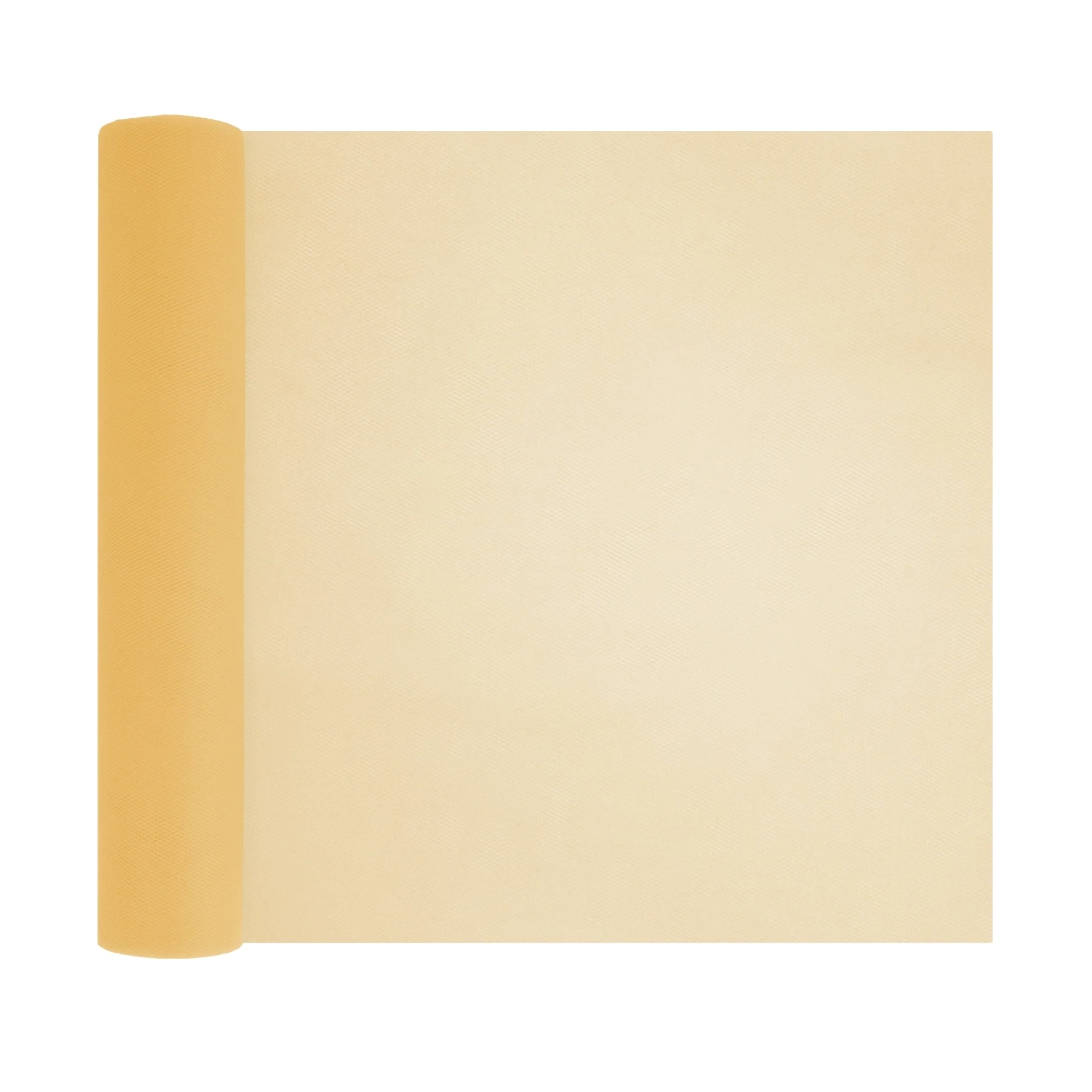 Party sima tüll dekoráció sárga 30x900 cm