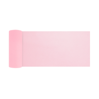 Party tylová dekorácia pudrovo ružová 15x900 cm