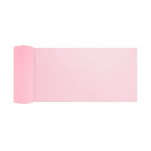 Party tylová dekorácia pudrovo ružová 15x900 cm