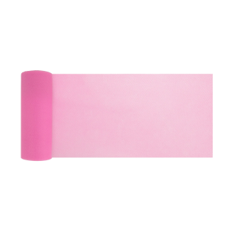 Party tylová dekorácia ružová 15x900 cm