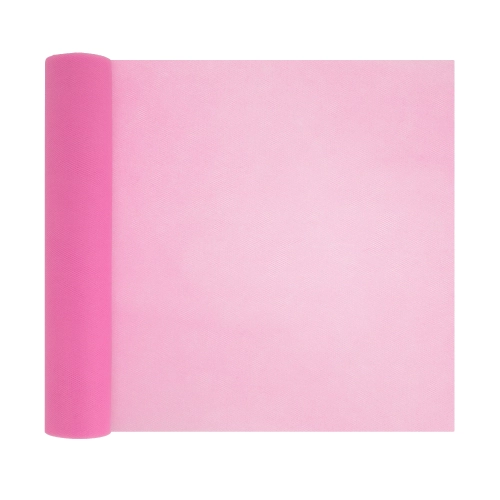 Decorațiune din tul roz pentru petrecere 30x900 cm