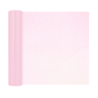 Party tylová dekorácia trblietavá 30x900 cm svetloružová