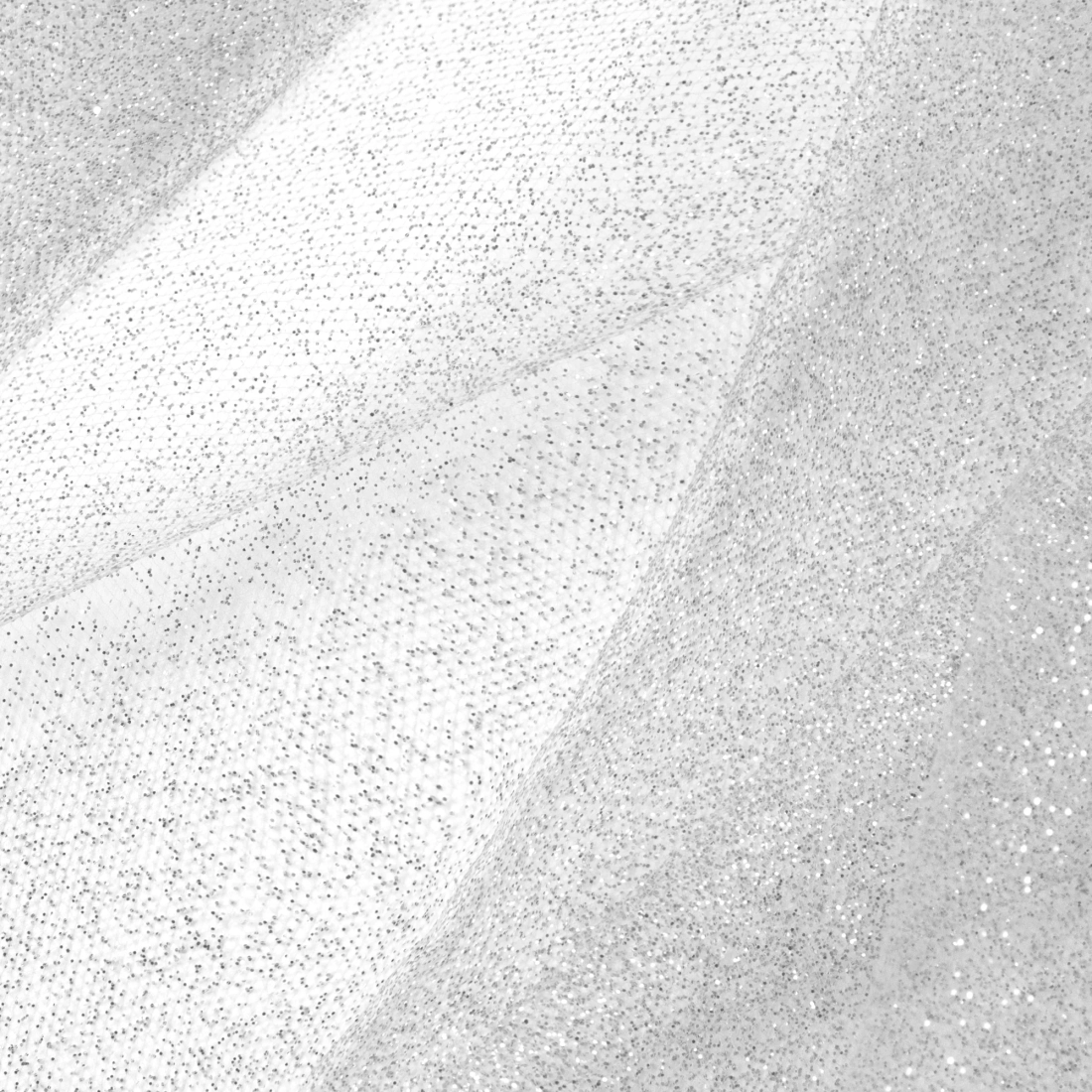 Party tüll dekoráció, csillogó ezüst, 30x900 cm