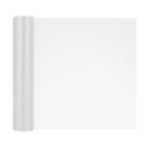 Party tylová dekorácia trblietavá strieborná 30x900 cm