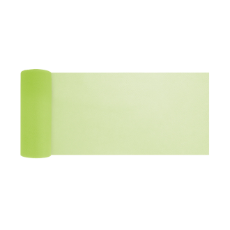 Party tylová dekorácia zelená 15x900 cm