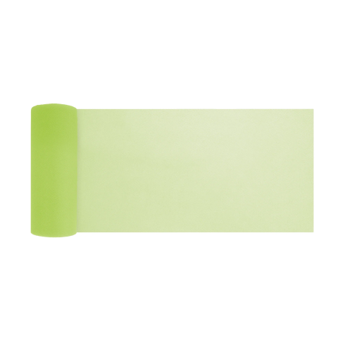 Party tylová dekorácia zelená 15x900 cm