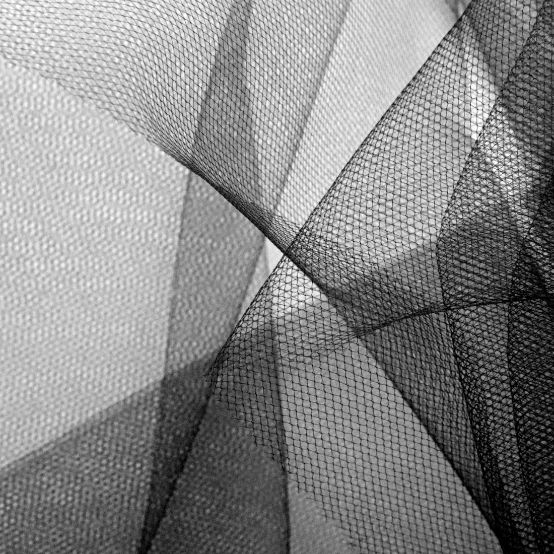 Party tüll dekorációs szalag fekete 30x900 cm