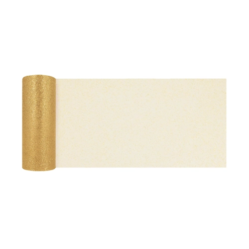 Party arany brokát tüll szalag 15x900 cm dekoráció