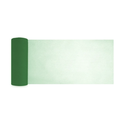 Panglică din tulle Party verde sticlă 15x900 cm, decorațiune